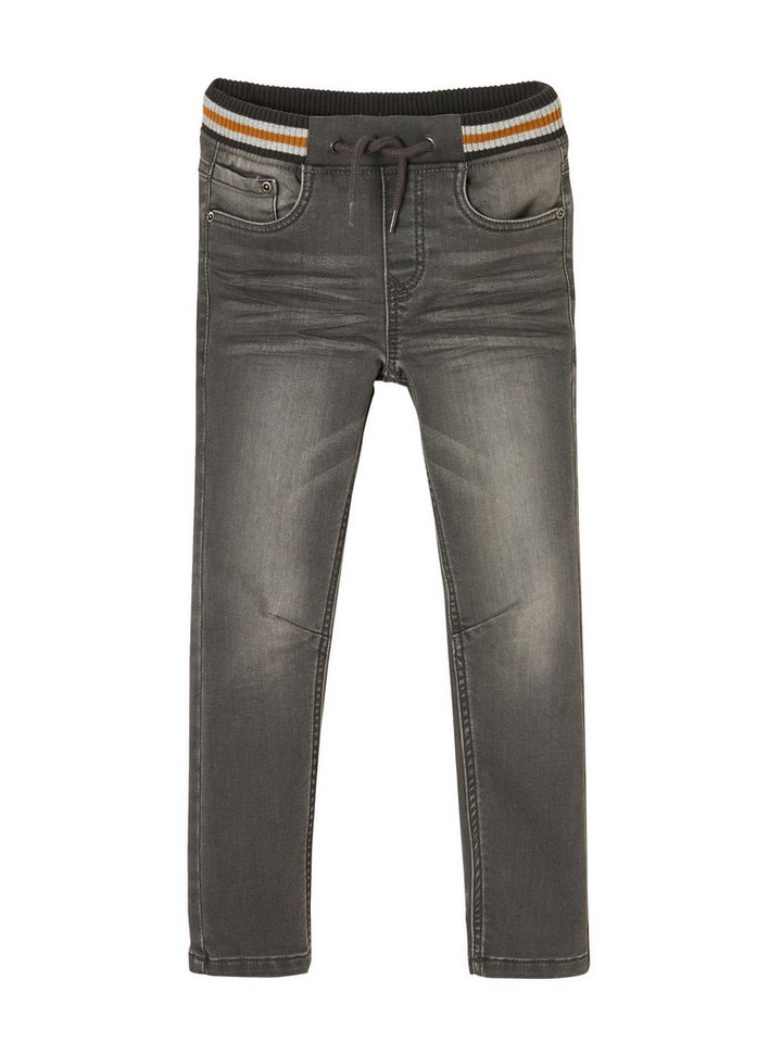 vertbaudet Bequeme Jeans Jungen Sweathose, Denim-Optik – Bild 2 von 5
