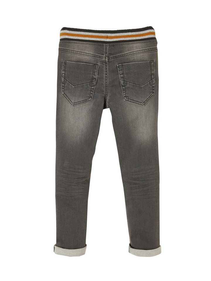 vertbaudet Bequeme Jeans Jungen Sweathose, Denim-Optik – Bild 3 von 5