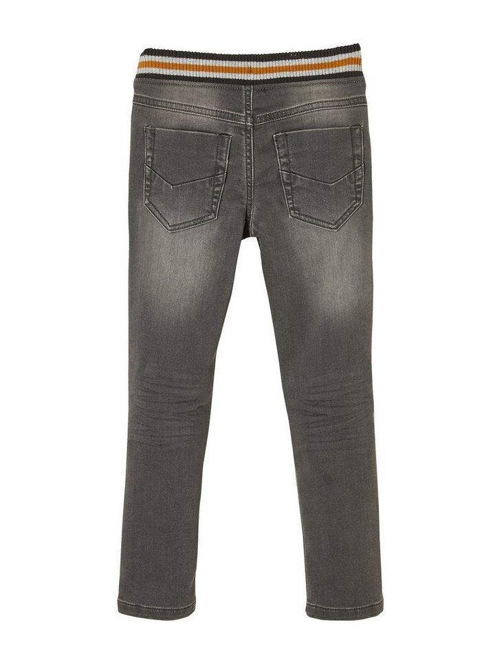 vertbaudet Bequeme Jeans Jungen Sweathose, Denim-Optik – Bild 4 von 5