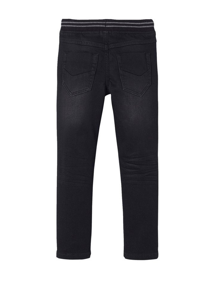 vertbaudet Bequeme Jeans Jungen Sweathose, Denim-Optik – Bild 2 von 5