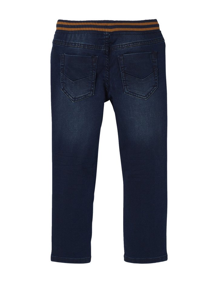 vertbaudet Bequeme Jeans Jungen Sweathose, Denim-Optik – Bild 2 von 5