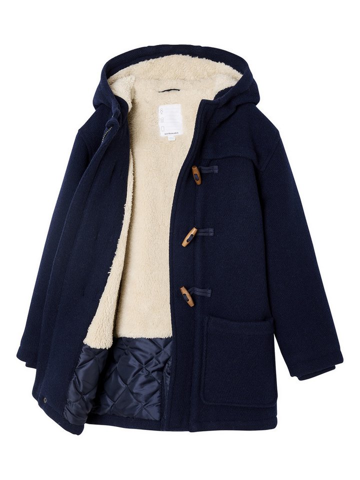 vertbaudet Dufflecoat Jungen Dufflecoat mit Teddyfleece-Futter – Bild 4 von 5