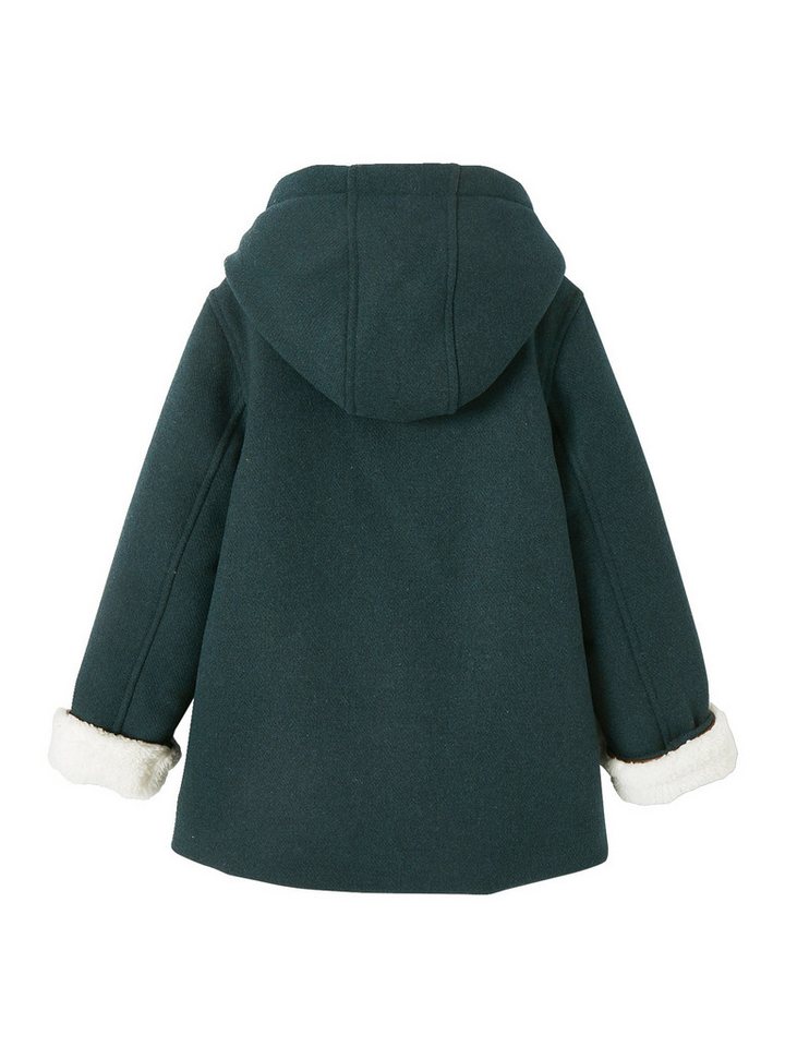 vertbaudet Dufflecoat Mädchen Wintermantel aus Wollmix – Bild 2 von 5