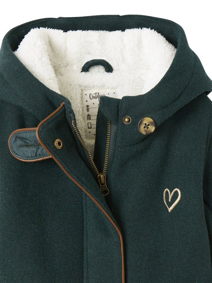 vertbaudet Dufflecoat Mädchen Wintermantel aus Wollmix – Bild 3 von 5