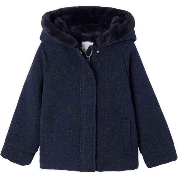 vertbaudet Dufflecoat Mädchen Wintermantel, Woll-Mix