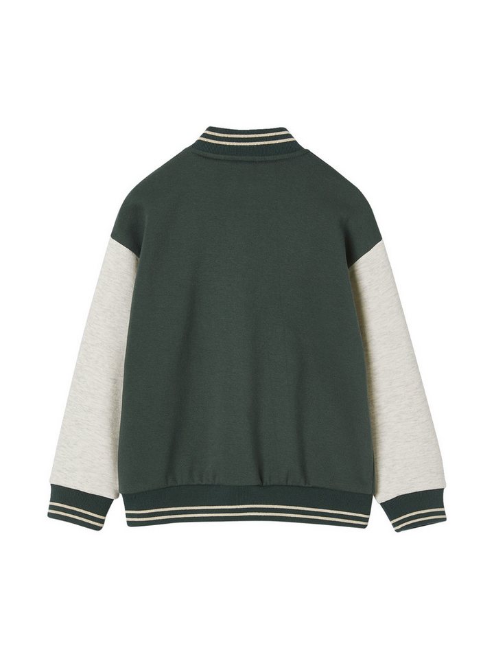 vertbaudet Fleecepullover College-Sweatjacke mit Aufnäher Jungen – Bild 2 von 4