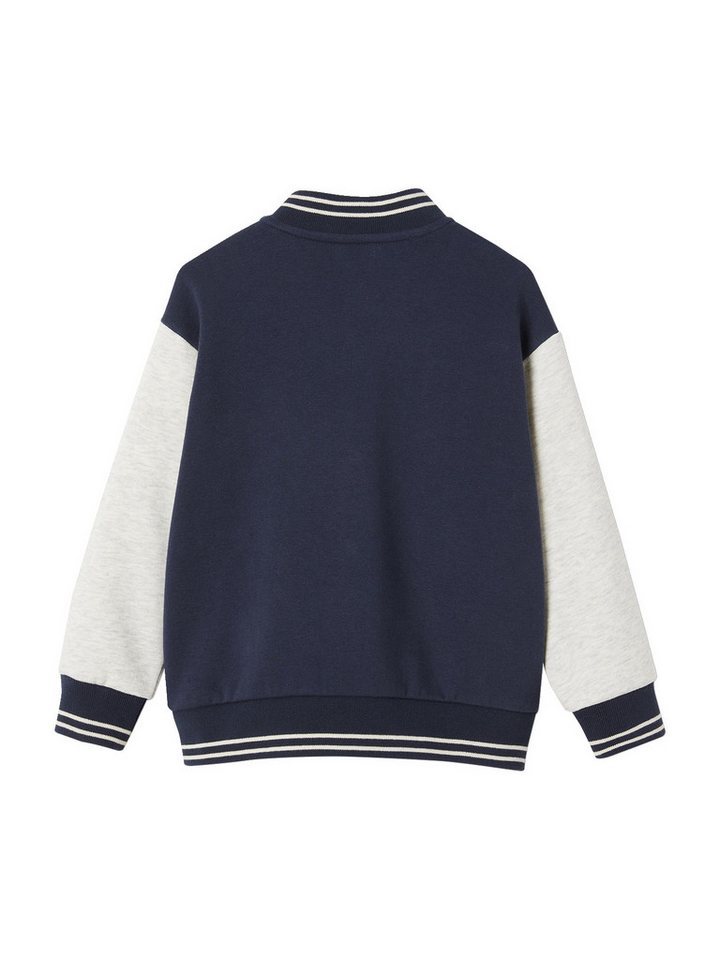 vertbaudet Fleecepullover College-Sweatjacke mit Aufnäher Jungen – Bild 2 von 5