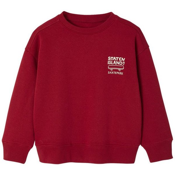 vertbaudet Fleecepullover Jungen Sweatshirt BASIC Printmotiv