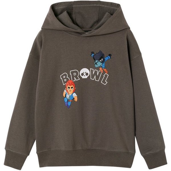vertbaudet Fleecepullover Kapuzensweatshirt Kinder BRAWL STARS