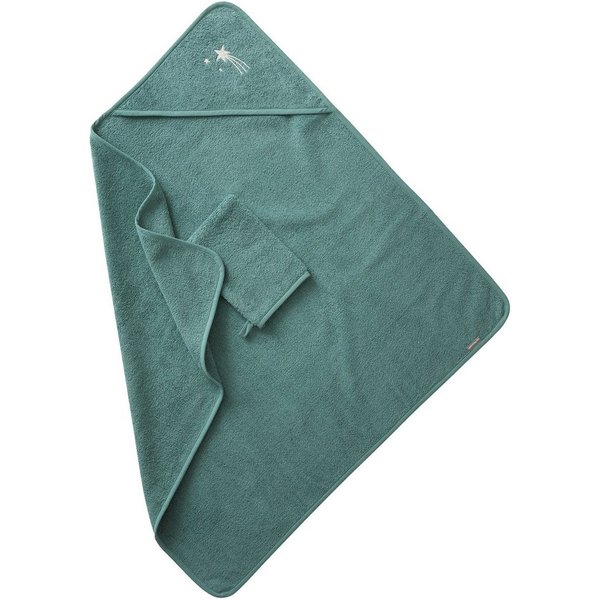 vertbaudet Kapuzenhandtuch Baby Kapuzenbadetuch & Waschhandschuh