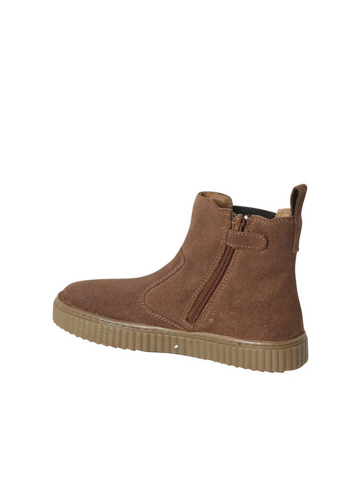 vertbaudet Kinder Chelsea-Boots aus Leder mit Reißverschluss Stiefelette – Bild 3 von 5
