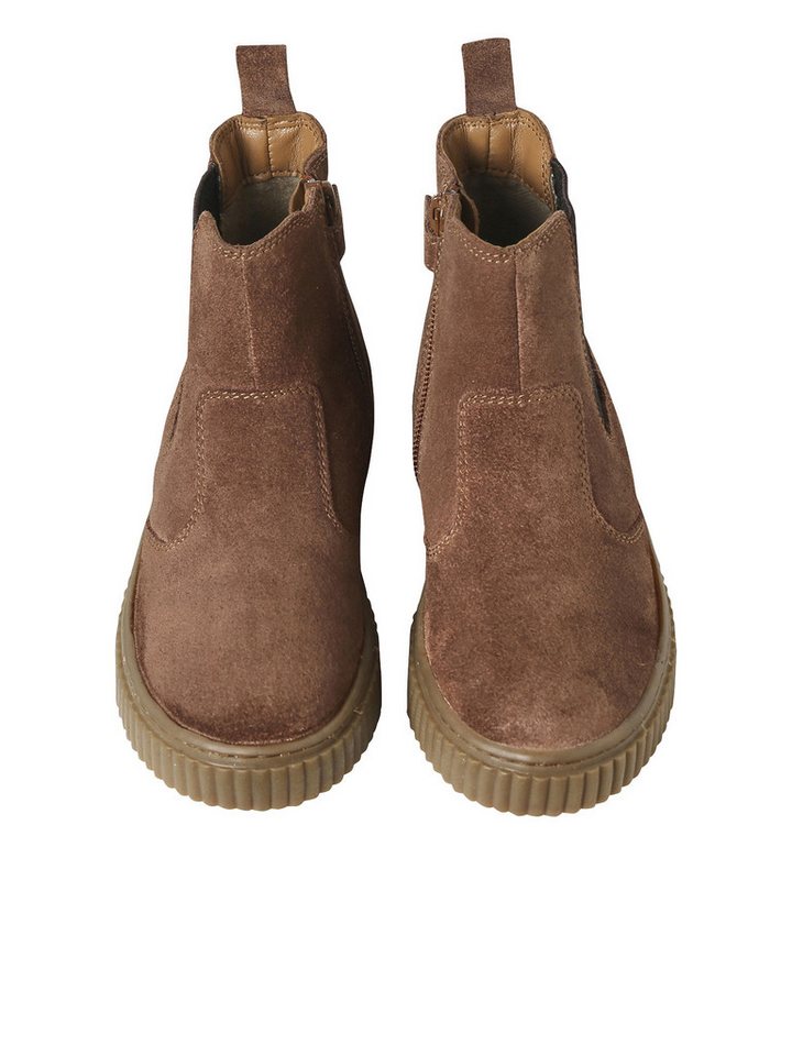 vertbaudet Kinder Chelsea-Boots aus Leder mit Reißverschluss Stiefelette – Bild 4 von 5
