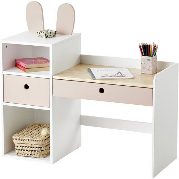 vertbaudet Kinderschreibtisch HASE, Vorschulkinder, 88,2 x 96,1 x 42,4 cm (H x B x T)