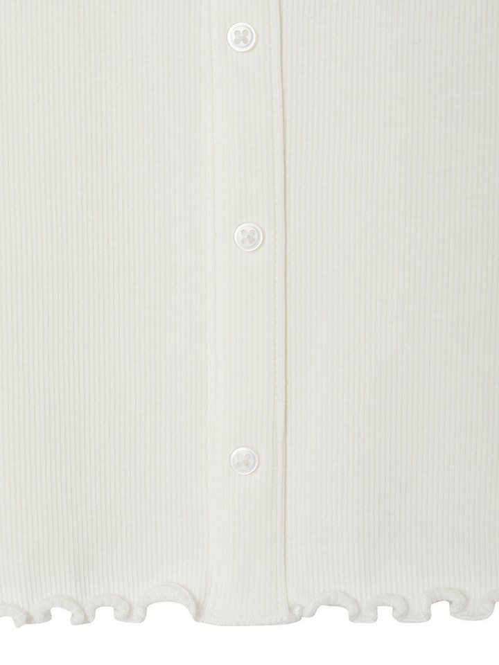 vertbaudet Langarmshirt Langarmshirt aus Ripp Mädchen, Zierknopfleiste – Bild 3 von 4