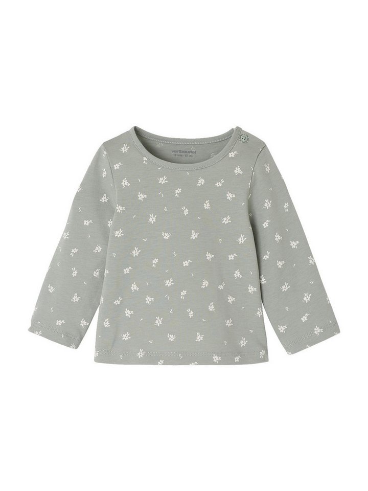 vertbaudet Langarmshirt Baby Shirts BASIC, Print & Uni mit Volants 2er-Pack – Bild 2 von 5