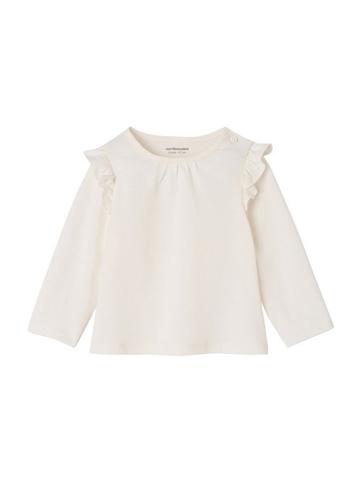 vertbaudet Langarmshirt Baby Shirts BASIC, Print & Uni mit Volants 2er-Pack – Bild 3 von 5