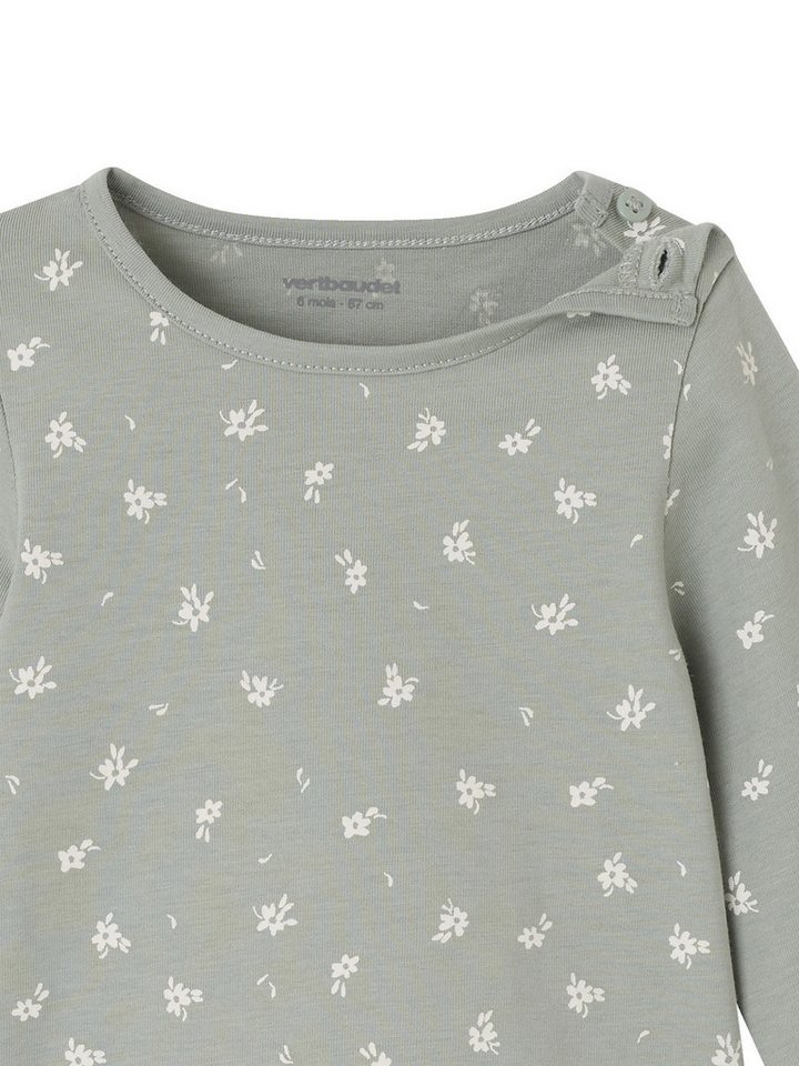 vertbaudet Langarmshirt Baby Shirts BASIC, Print & Uni mit Volants 2er-Pack – Bild 5 von 5