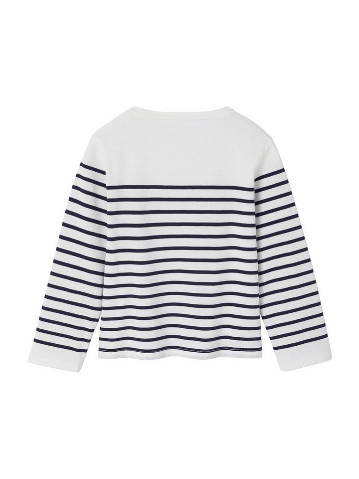vertbaudet Langarmshirt Geringeltes Mädchen Shirt – Bild 2 von 3
