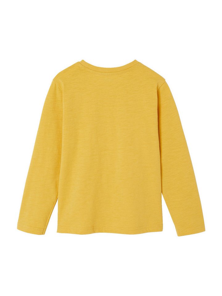 vertbaudet Langarmshirt Jungen Langarmshirt BASIC Zierlabel am Saum – Bild 2 von 5