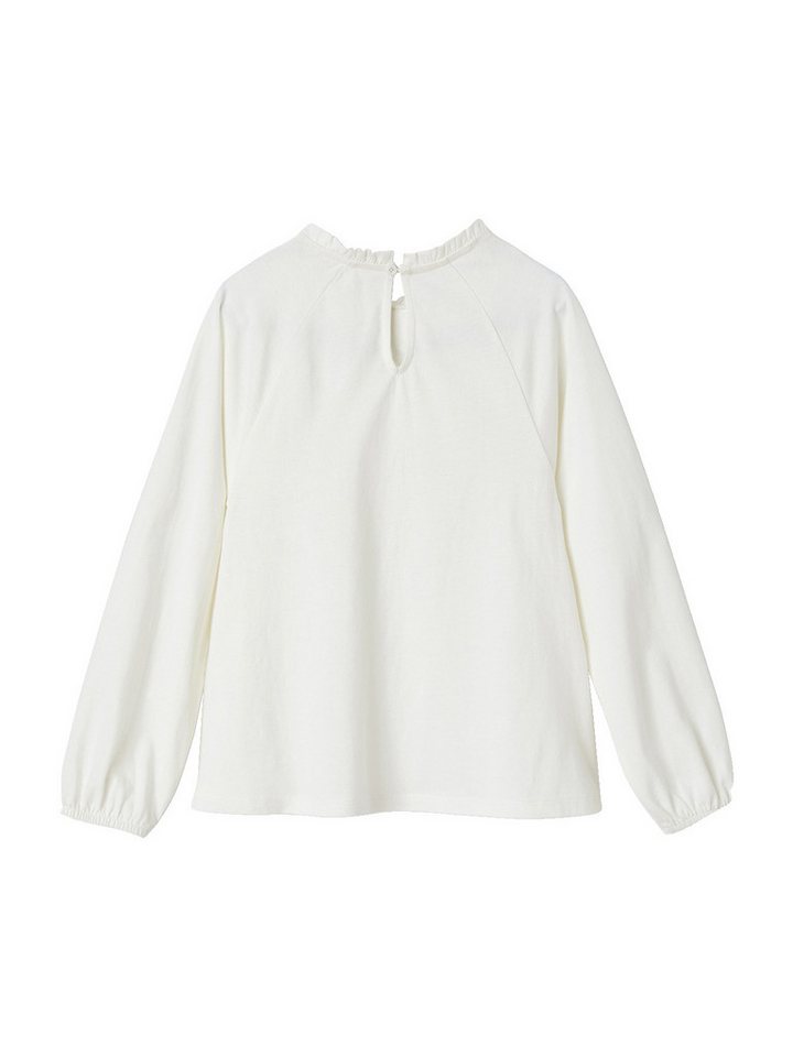 vertbaudet Langarmshirt Mädchen Blusenshirt mit Lochstickerei – Bild 2 von 5