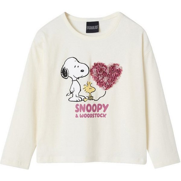 vertbaudet Langarmshirt Mädchen Shirt PEANUTS SNOOPY