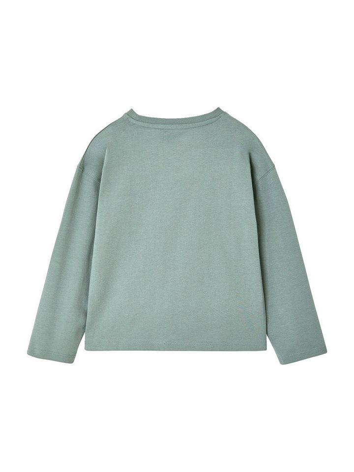 vertbaudet Langarmshirt Langarmshirt mit Flockprint Mädchen, Baumwolle – Bild 2 von 5