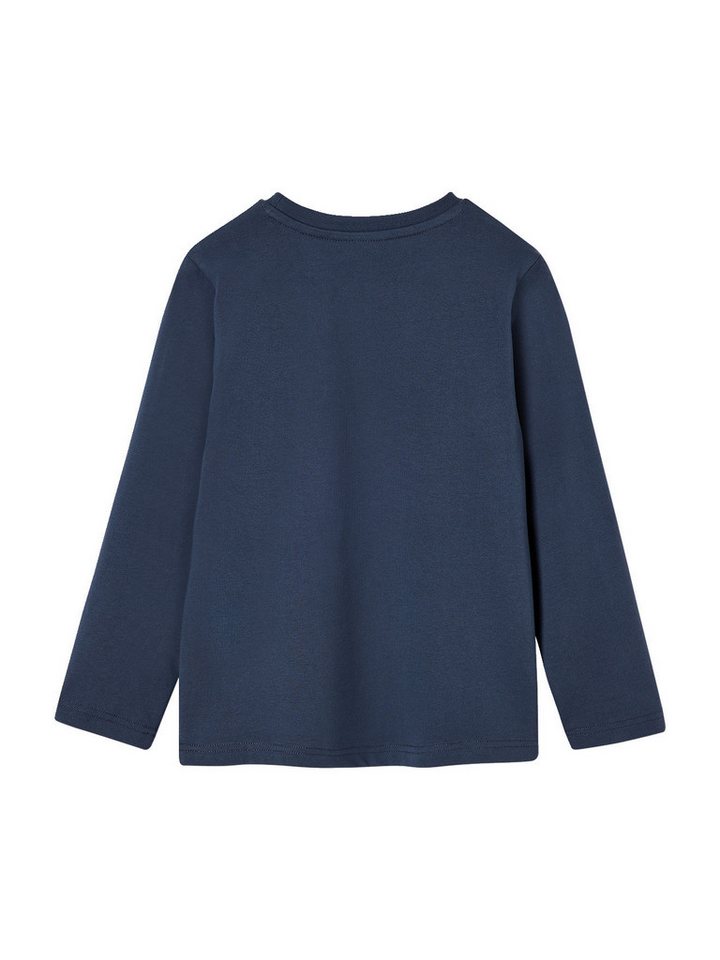 vertbaudet Langarmshirt Langarmshirt mit Print Jungen, Baumwolle BASIC – Bild 2 von 4