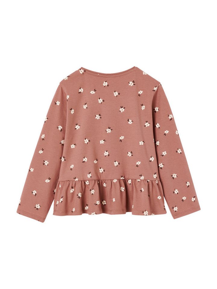 vertbaudet Langarmshirt Langarmshirt mit Schößchen Mädchen, Baumwolle – Bild 2 von 4