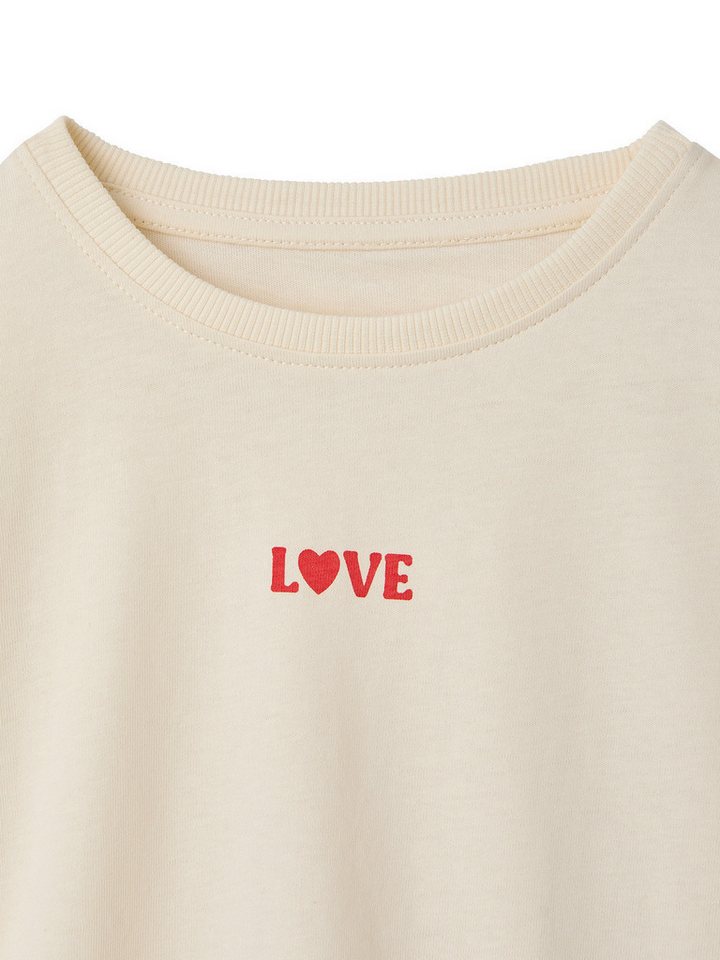 vertbaudet Langarmshirt Shirt mit Schriftzug Mädchen BASIC – Bild 3 von 5