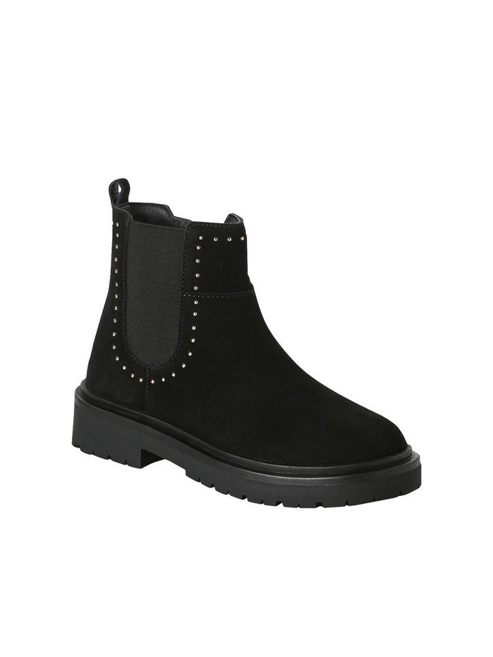 vertbaudet Leder-Boots Mädchen, seitlicher Reißverschluss Stiefelette – Bild 2 von 5