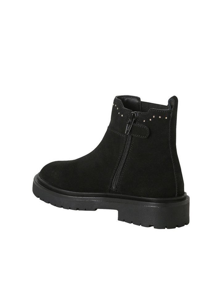 vertbaudet Leder-Boots Mädchen, seitlicher Reißverschluss Stiefelette – Bild 3 von 5