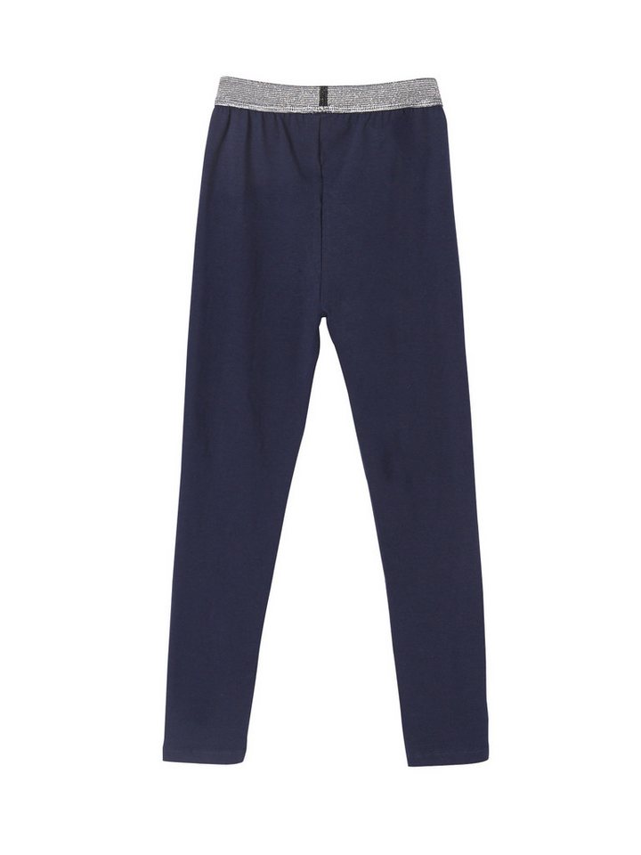 vertbaudet Leggings Mädchen Leggings, Bund in Metallic-Optik BASIC Dehnbund in Glitzer-Optik – Bild 2 von 4