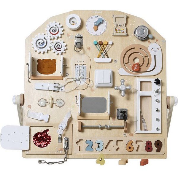 vertbaudet Lernspielzeug Activity-Board aus Holz FSC®