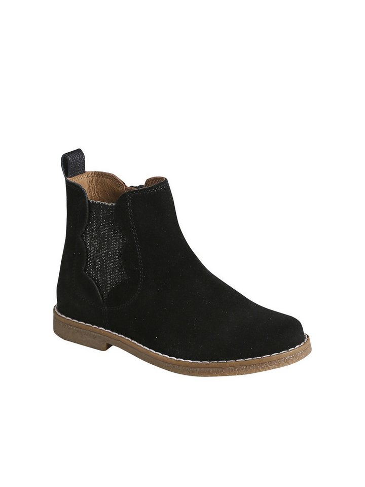 vertbaudet Mädchen Boots mit Reißverschluss, Glanzeffekt Stiefelette – Bild 2 von 5