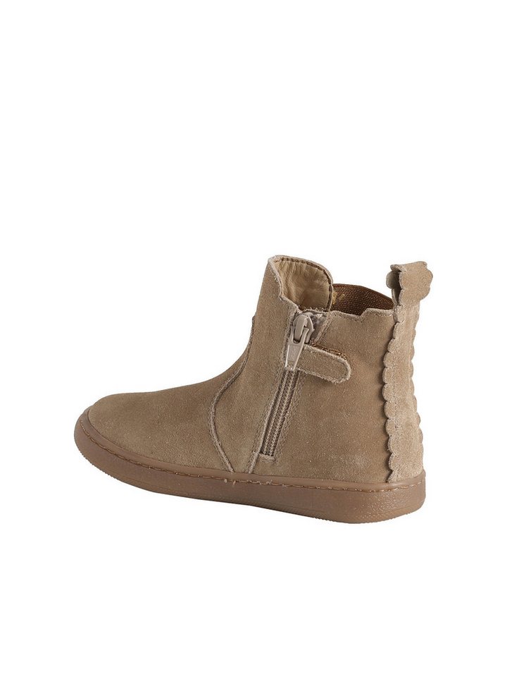vertbaudet Mädchen Leder-Boots mit Reißverschluss Schnürboots – Bild 3 von 5