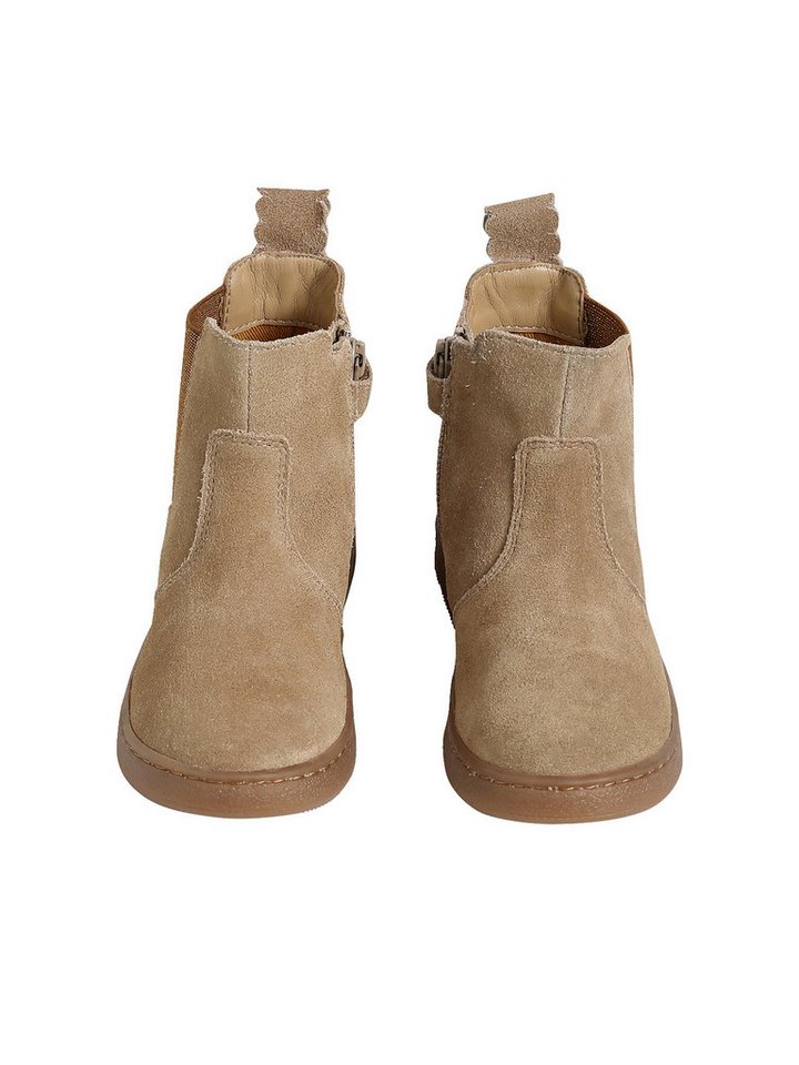 vertbaudet Mädchen Leder-Boots mit Reißverschluss Schnürboots – Bild 4 von 5