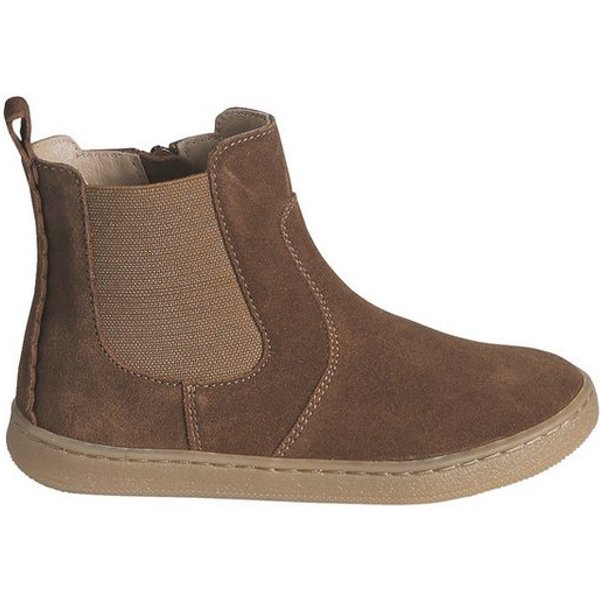 vertbaudet Mädchen Leder-Boots mit Reißverschluss Schnürboots