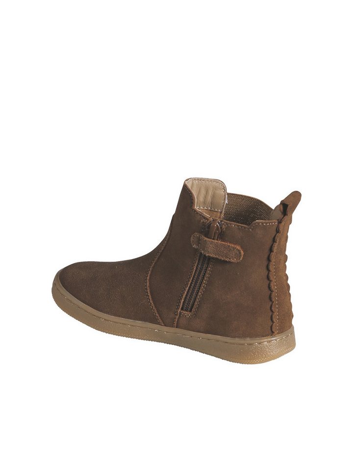 vertbaudet Mädchen Leder-Boots mit Reißverschluss Schnürboots – Bild 3 von 5