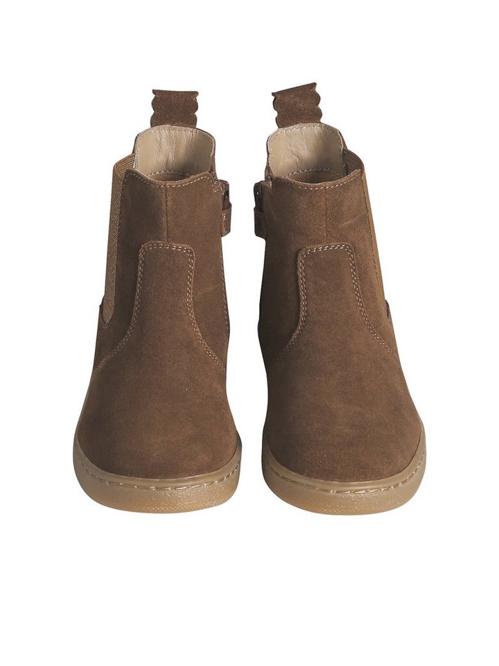 vertbaudet Mädchen Leder-Boots mit Reißverschluss Schnürboots – Bild 4 von 5