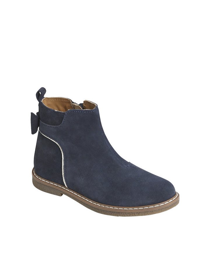 vertbaudet Mädchen Leder-Boots mit Zierschleife Stiefelette – Bild 3 von 5
