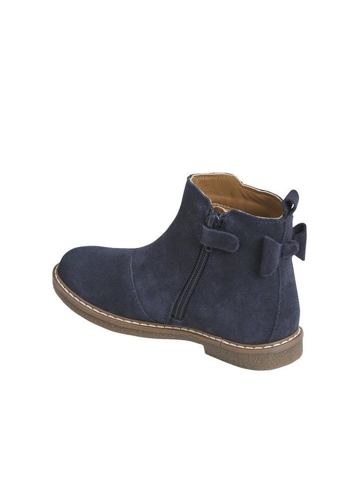 vertbaudet Mädchen Leder-Boots mit Zierschleife Stiefelette – Bild 4 von 5