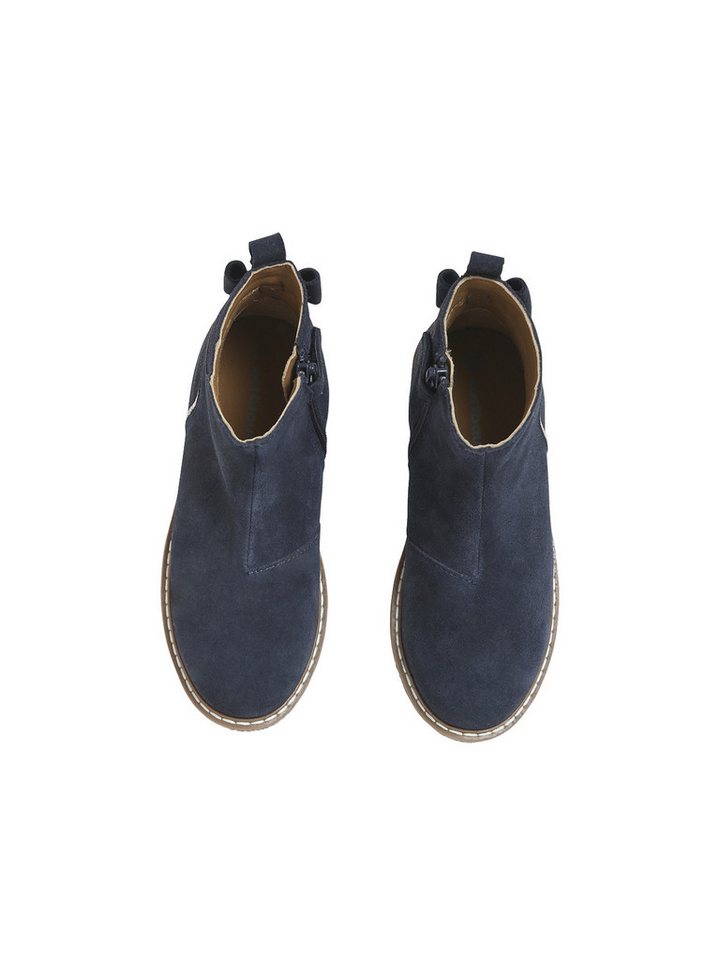 vertbaudet Mädchen Leder-Boots mit Zierschleife Stiefelette – Bild 5 von 5