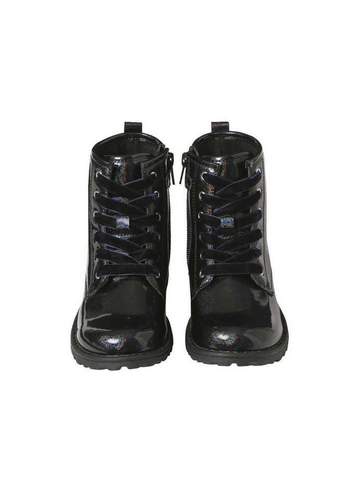 vertbaudet Mädchen Schnürboots mit Reißverschluss, Lack-Optik Stiefelette – Bild 5 von 5