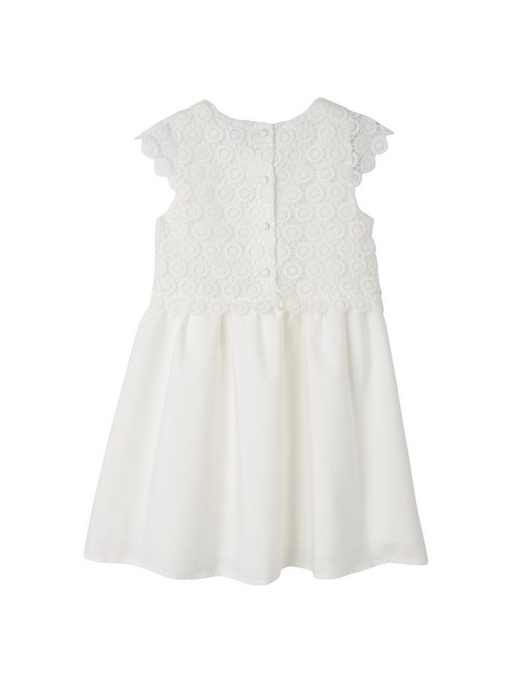 vertbaudet Minikleid Festliches Mädchen Kleid mit Makrameespitze – Bild 2 von 5