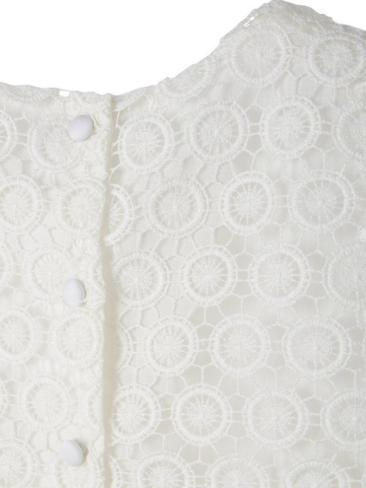 vertbaudet Minikleid Festliches Mädchen Kleid mit Makrameespitze – Bild 3 von 5