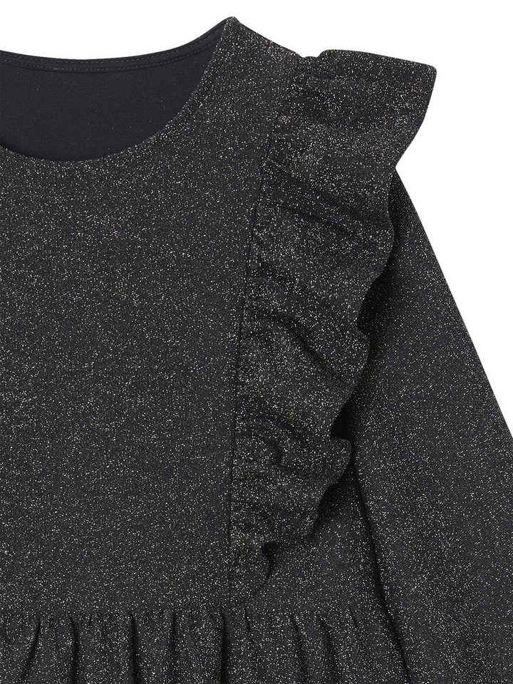 vertbaudet Minikleid Mädchen Jerseykleid mit Glitzer-Effekt – Bild 4 von 5