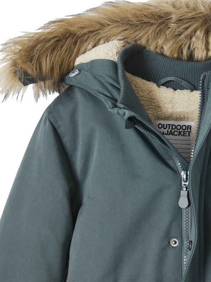 vertbaudet Parka Jungen Winterjacke mit Teddyfleece-Futter – Bild 4 von 5