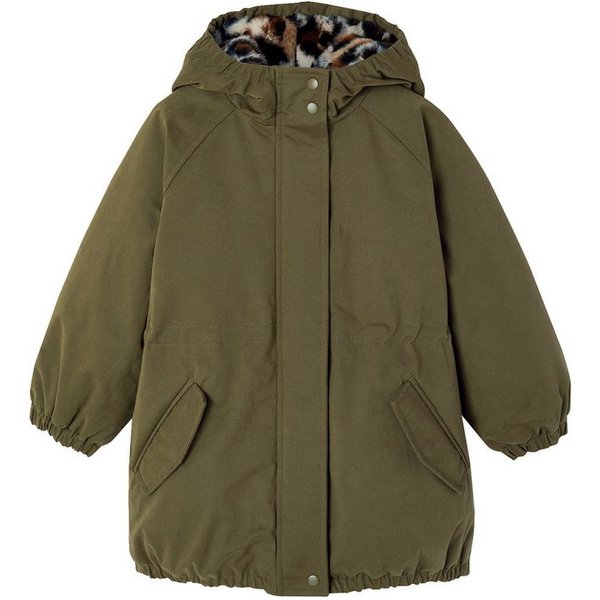 vertbaudet Parka Mädchen Winterjacke mit Webpelzfutter