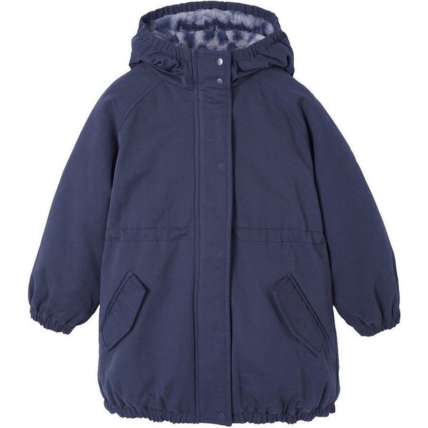 vertbaudet Parka Mädchen Winterjacke mit Webpelzfutter