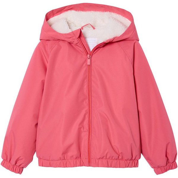 vertbaudet Regenjacke Jacke Mädchen mit Teddyfleece-Futter